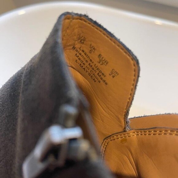 Franco Sarto Suede Ankle Boots, Size 7 - Picture 4 of 5